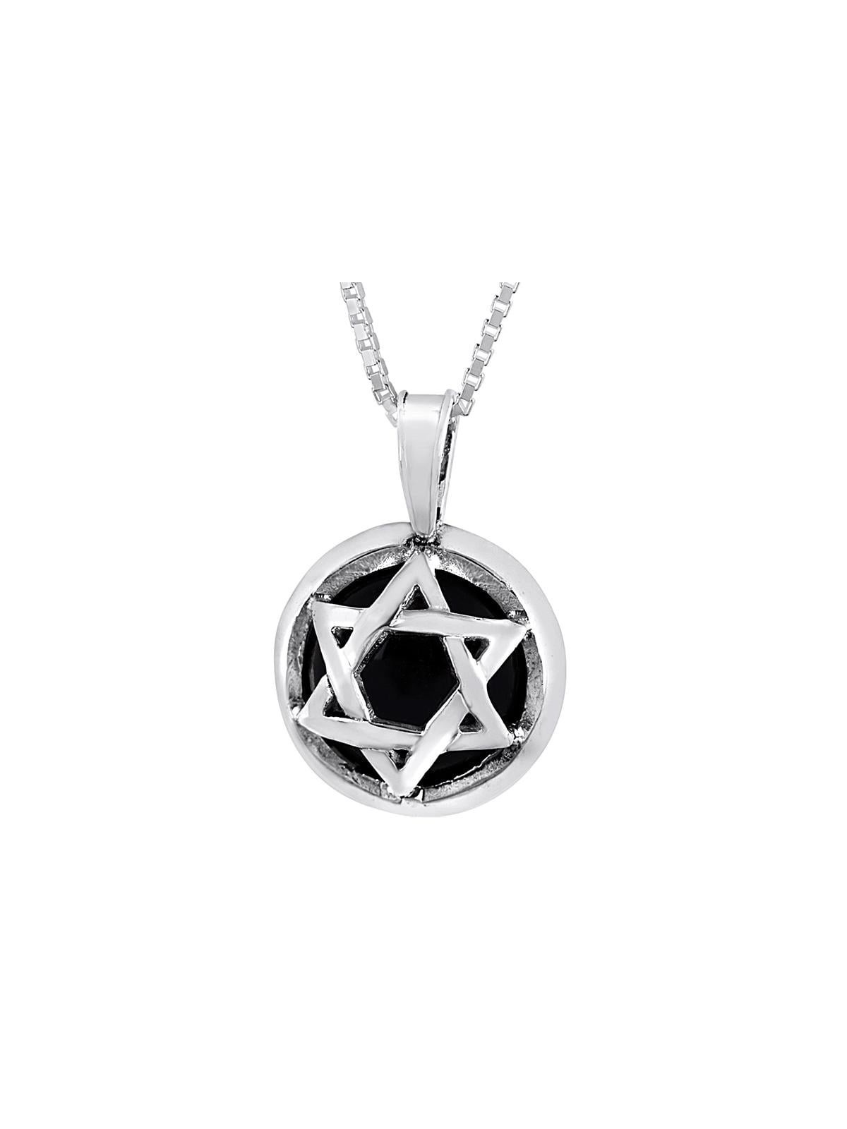 שרשרת מגן דוד מכסף סטרלינג ואופל/אוניקס