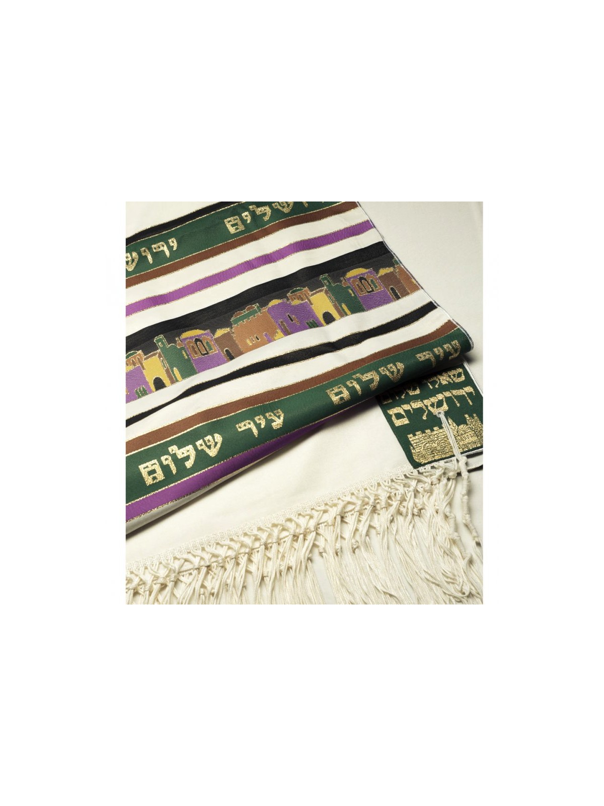 Talitnia Jerusalem Tallit Holy City Prayer Shawl G... | Modern Tallits