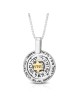 Noms des anges : Collier étoile de David Kabbale en argent et or
