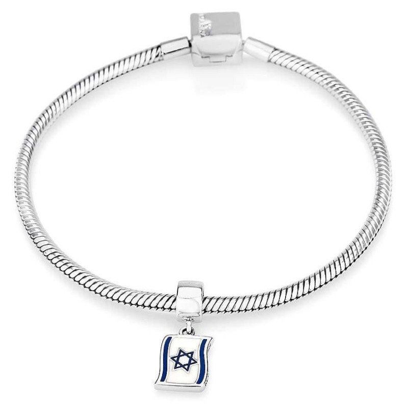 Marina Jewelry Breloque drapeau israélien