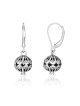 Sterling Silver Dangling Upside-Down Pomegranate Earrings