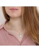 Collier arbre de vie fabriqué à la main en argent sterling et or 14 carats