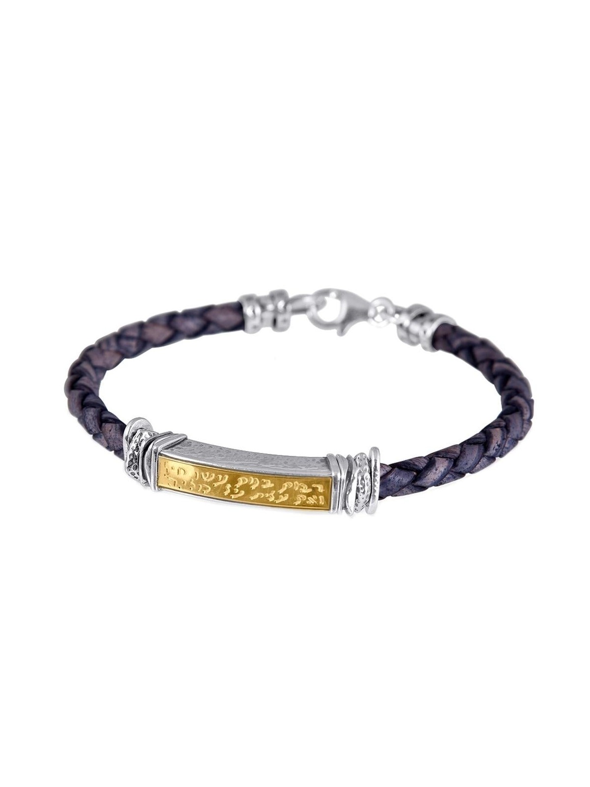 Bracelet Femme Femme de Valeur en Cuir, Or et Argent