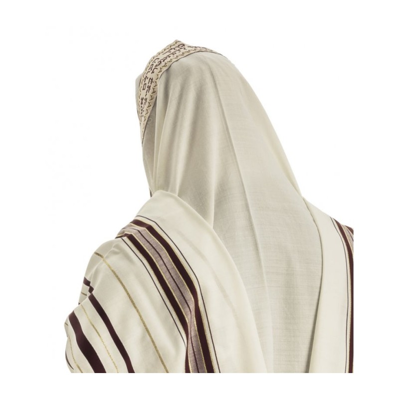 Talitnia Wool Tallit Traditional Kosher P... | Jewish Gift from Israel