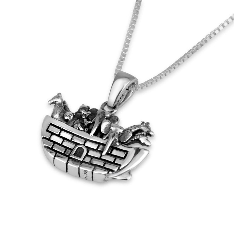 Marina Jewelry Collier avec pendentif Arche de Noé en argent sterling