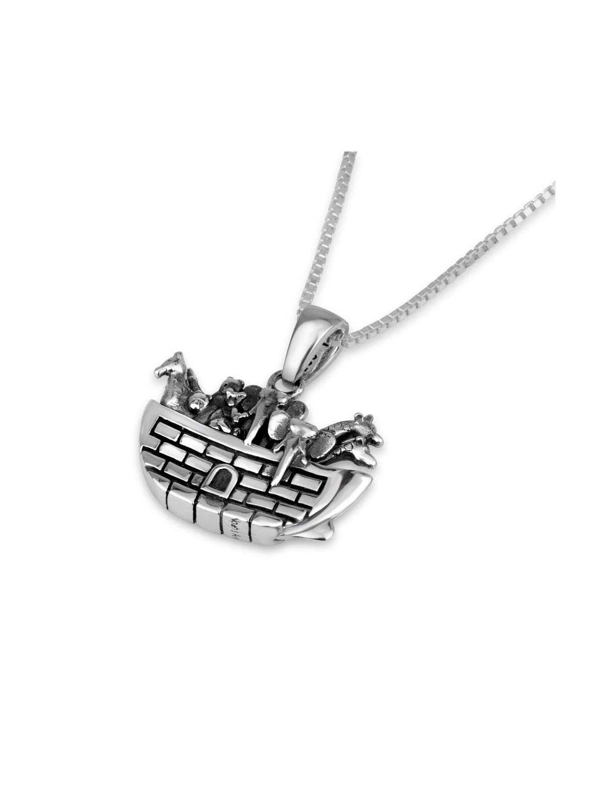 Marina Jewelry Collier avec pendentif Arche de Noé en argent sterling