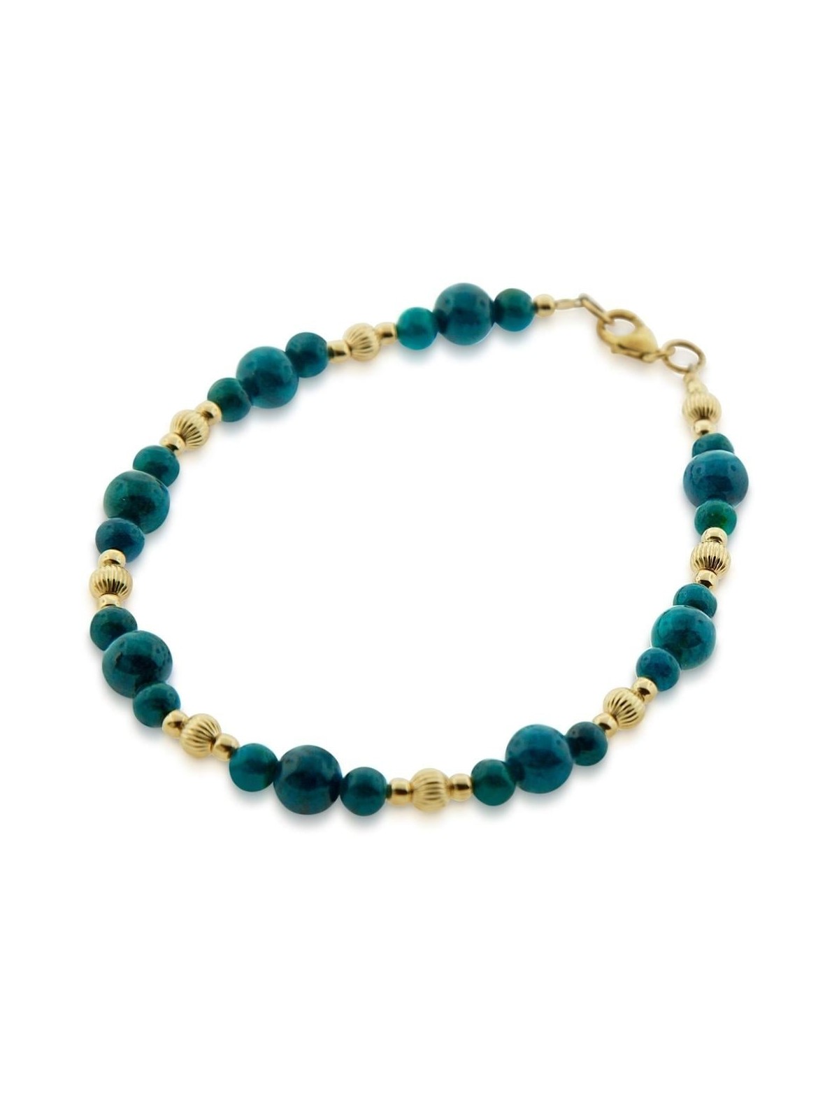 Bracelet rempli d'or avec pierres d'Eilat