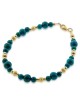 Bracelet rempli d'or avec pierres d'Eilat