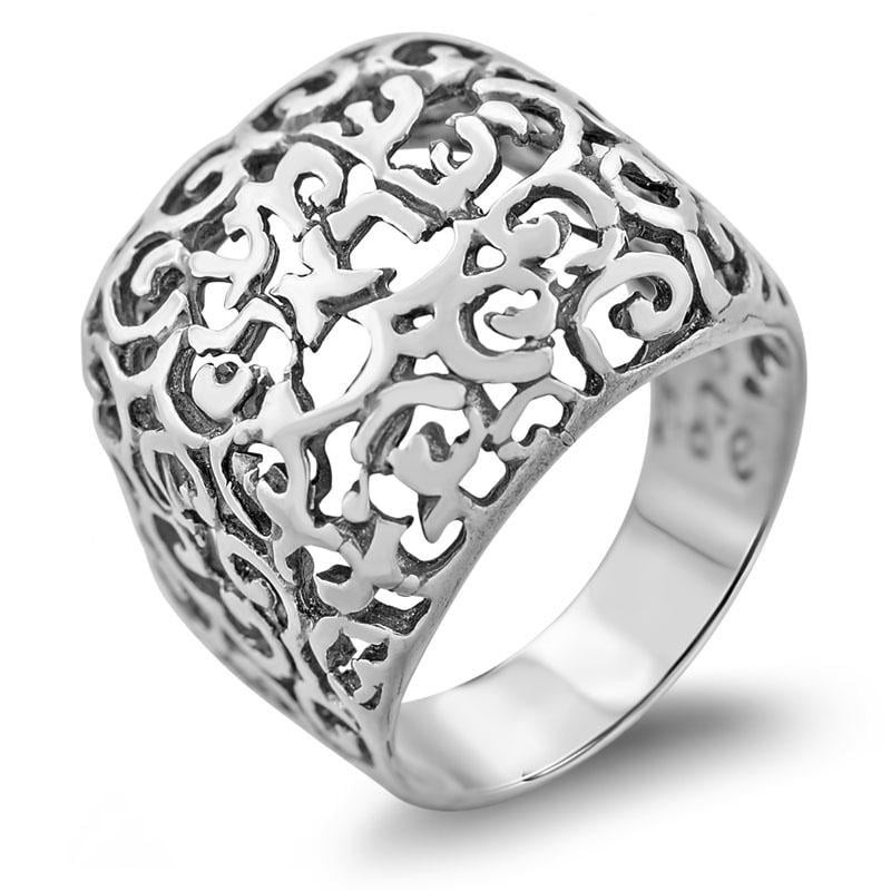 Bague en filigrane d’argent sterling - Shema Israël (Deutéronome 6:4)
