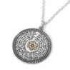 72 Holy Names: Silver Disk Kabbalah Star of David Heavy Necklace
