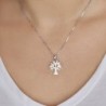 925 Sterling Silver Tree of Life Pendant with Crystal Stones (Choice o
