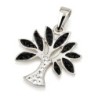 925 Sterling Silver Tree of Life Pendant with Crystal Stones (Choice o