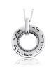 Large Silver Wheel Necklace - Beloved (Song of Songs 6:3)