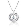Large Silver Wheel Necklace - Beloved (Song of Songs 6:3)