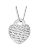 Sterling Silver Heart Necklace - Woman of Valor (Proverbs 31:29)