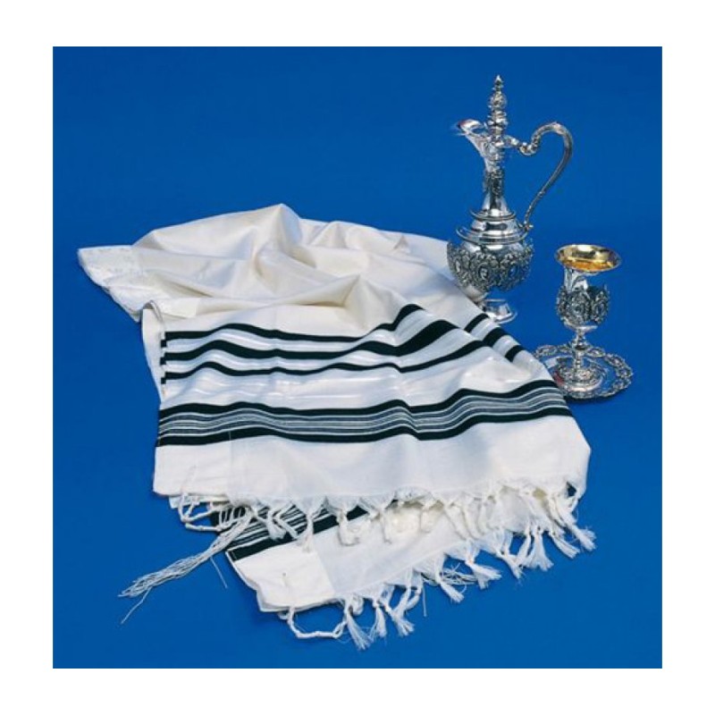 Talitnia Wool Tallit Traditional Kosher P... | Jewish Gift from Israel
