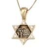 Diamond-Accented Star of David & Western Wall 14K Gold Pendant Necklac