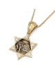 Diamond-Accented Star of David & Western Wall 14K Gold Pendant Necklac