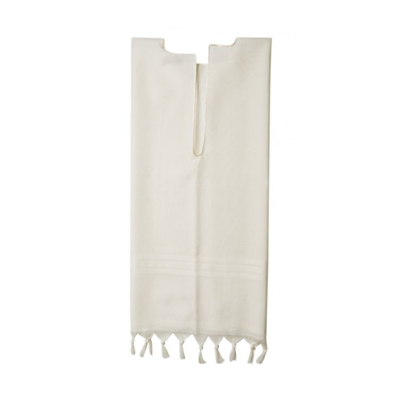 Talitnia Wool Tallit Katan White Stripes | Tallit Katan