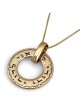 Pendentif disque vintage Ani Ledodi en or 14 carats (Cantique des Cantiques 6:3)