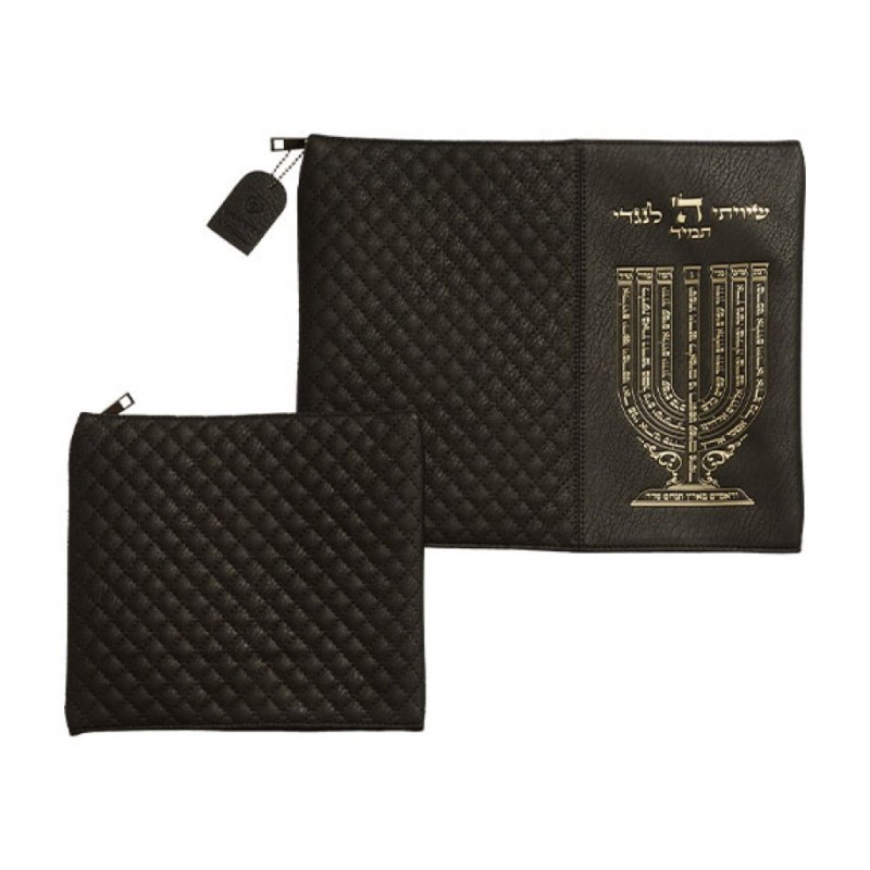 Black Faux Leather Tallit Tefillin Bags %96... | Talit & Tefillin Bags