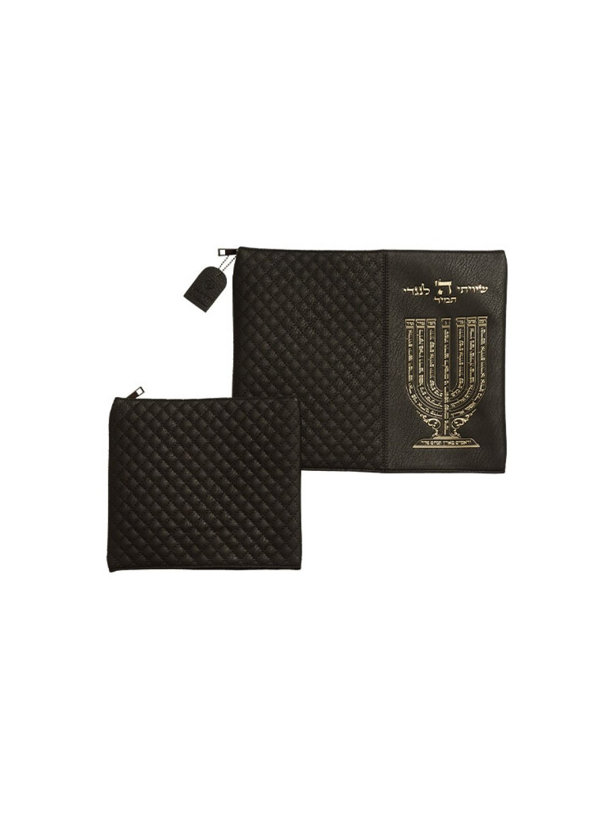 Black Faux Leather Tallit Tefillin Bags %96... | Talit & Tefillin Bags