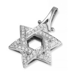 14K Gold Adjoined Star of David Pendant