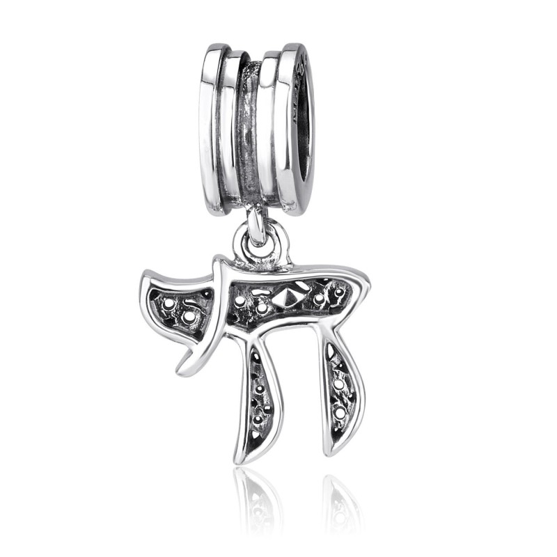 Marina Jewelry Charm pendentif Chai évidé