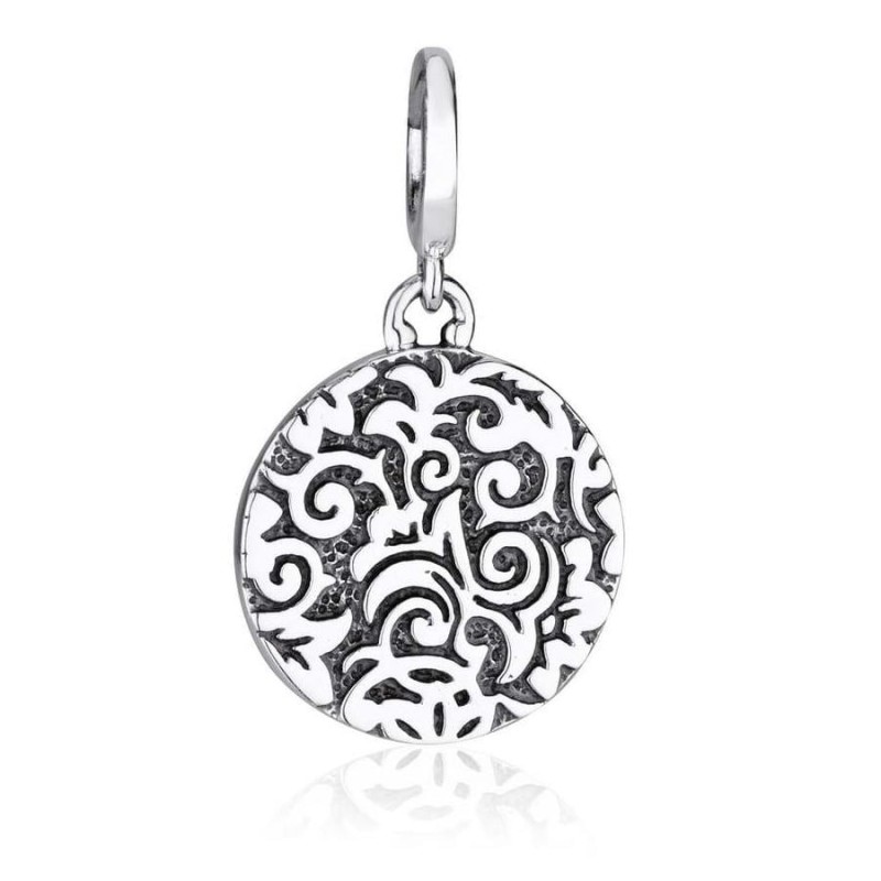 Marina Jewelry Breloque pendentif cercle étoile de David en argent