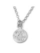 Collier pendentif en argent sterling sculpté en forme de cœur