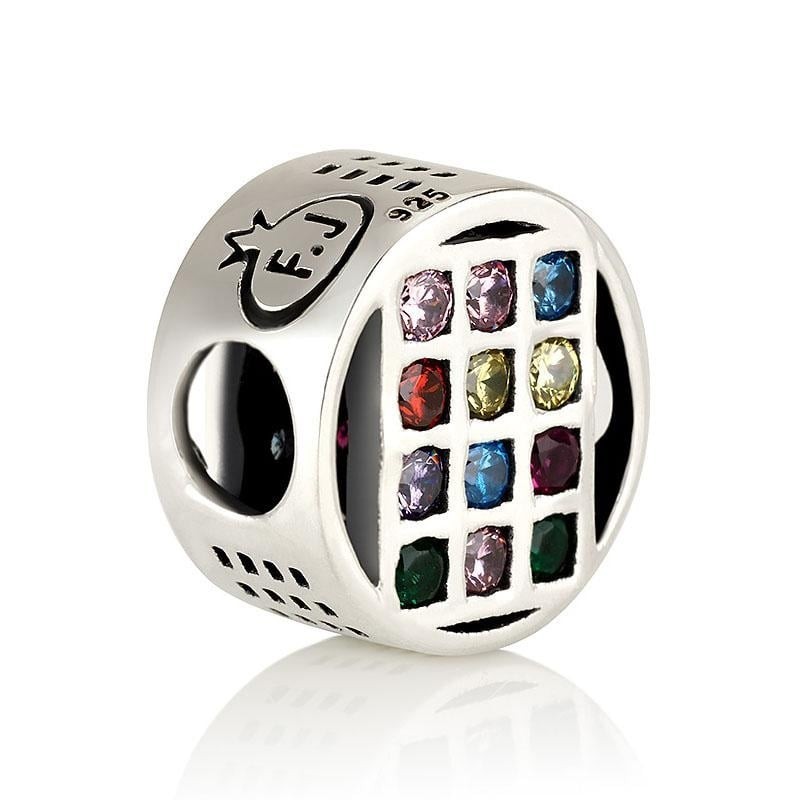 Breloque circulaire Hoshen douze tribus en argent sterling 925 avec zircon