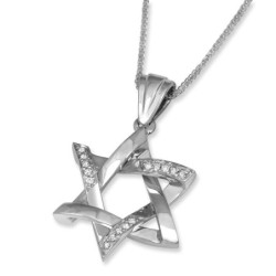 Anbinder Jewelry Stylish Diamond-Accented 14K Gold Star of David Penda