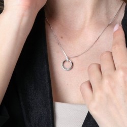 Marina Jewelry English & Hebrew 925 Sterling Silver 'God Bless You and