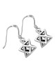 Boucles d'oreilles Merkaba étoile de David Kabbale en argent sterling