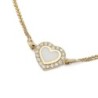 Diamond-Accented Heart 14K Yellow Gold Pendant Necklace