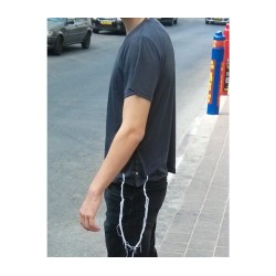 Light Gray T Shirt with Tzitzit for Men | Tzitzit T-Shirt