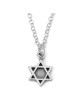 Double Sided Silver Star of David Necklace