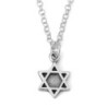 Double Sided Silver Star of David Necklace