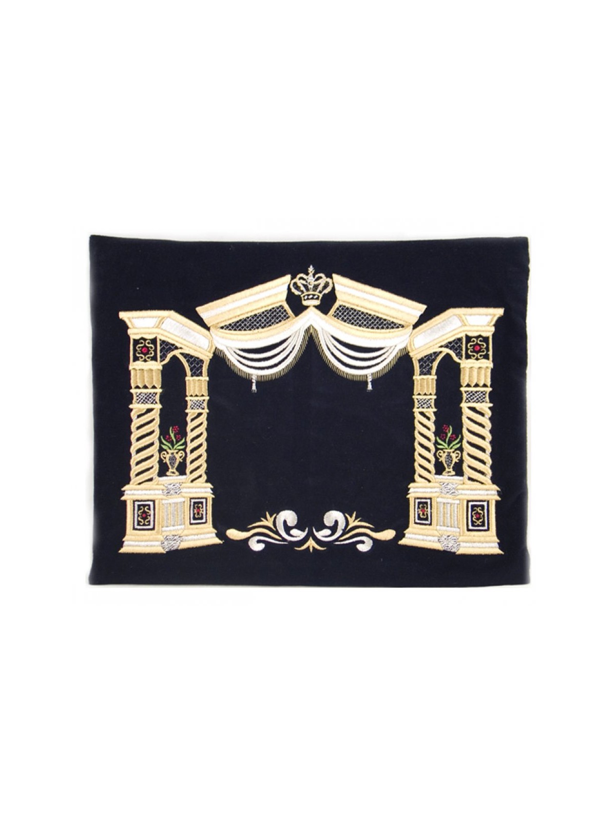 Dark Blue Velvet Tallit Tefillin Bags Gold ... | Talit & Tefillin Bags