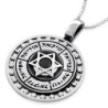 Angels Names Protection with Star of David & Onyx Stone Necklace