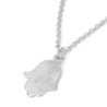 Sterling Silver Hamsa Necklace