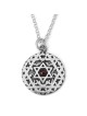Kabbalistic Priestly Blessing: Silver Filigree Star of David Necklace