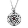 Kabbalistic Priestly Blessing: Silver Filigree Star of David Necklace