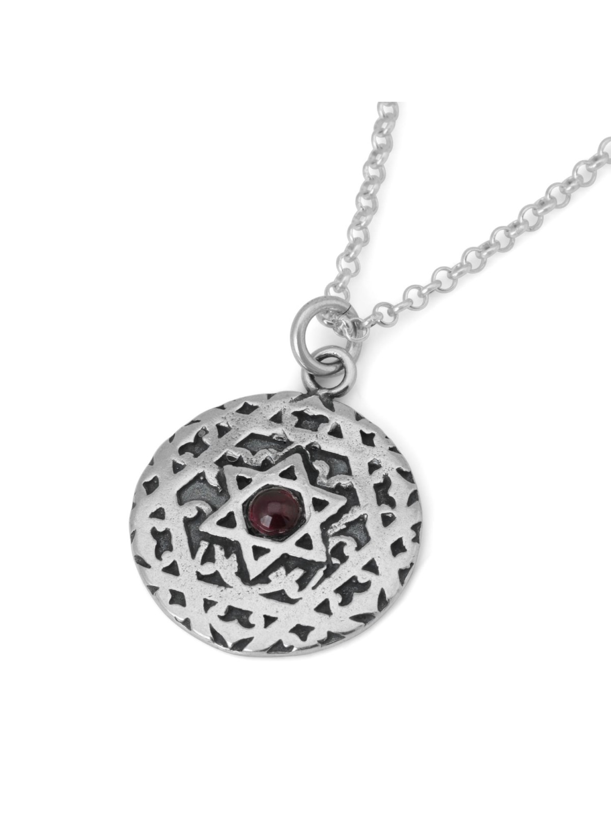 Bénédiction sacerdotale kabbalistique : Collier étoile de David en filigrane d’argent