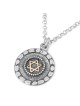 Stone Window: Silver Necklace with Gold Star of David