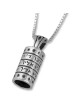 Sterling Silver Priestly Blessing Necklace with Tiny Stars of David