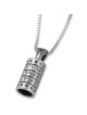 Sterling Silver Priestly Blessing Necklace with Tiny Stars of David