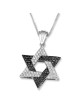 Anbinder Jewelry Designer 14K White Gold Star of David Pendant With Wh