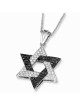 Anbinder Jewelry Designer 14K White Gold Star of David Pendant With Wh