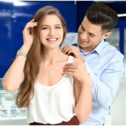 14K Yellow Gold and Cubic Zirconia Evil Eye Pendant Necklace